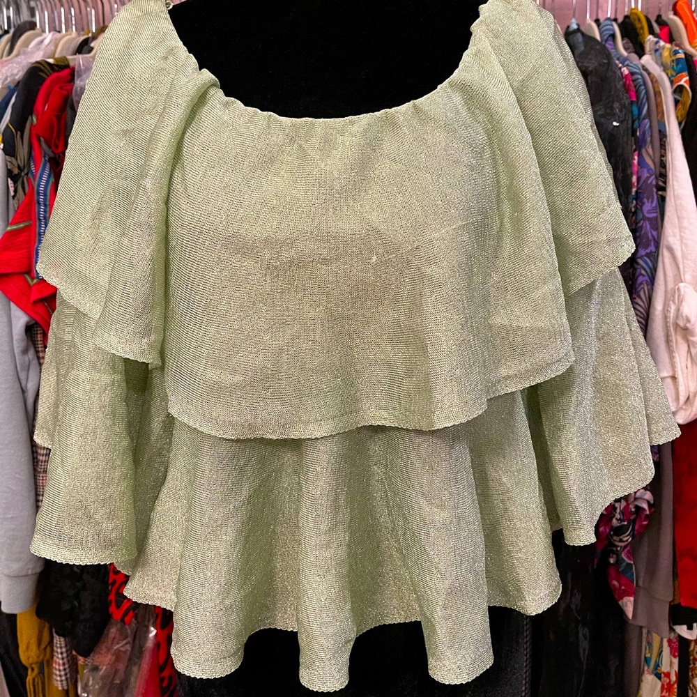 ZARA ruffle top
